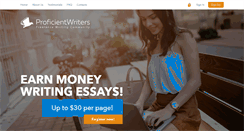 Desktop Screenshot of proficientwriters.com